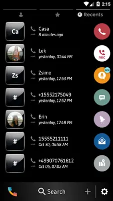 Theme Dialer Gloss Black android App screenshot 2