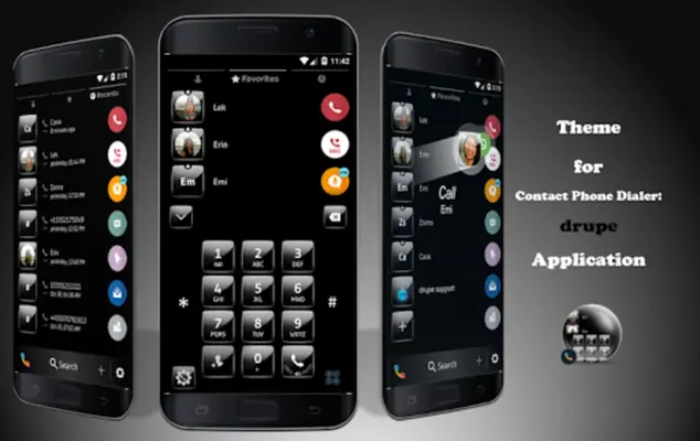 Theme Dialer Gloss Black android App screenshot 5